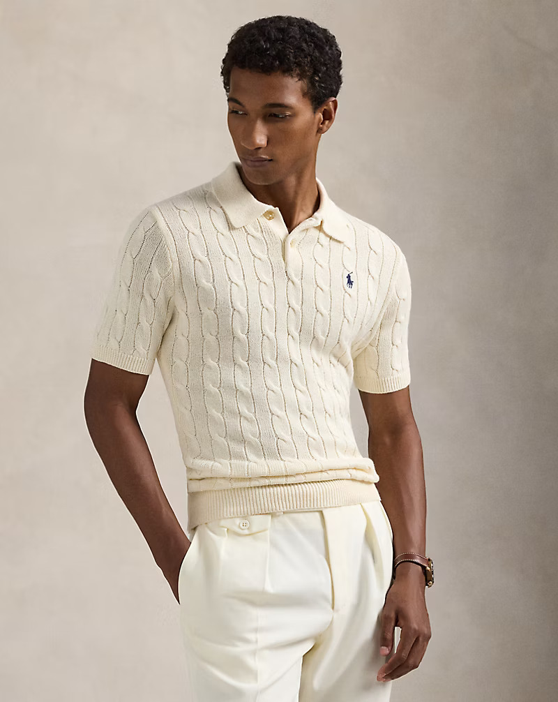Mesh Long-Sleeve Polo Shirt – All Fits